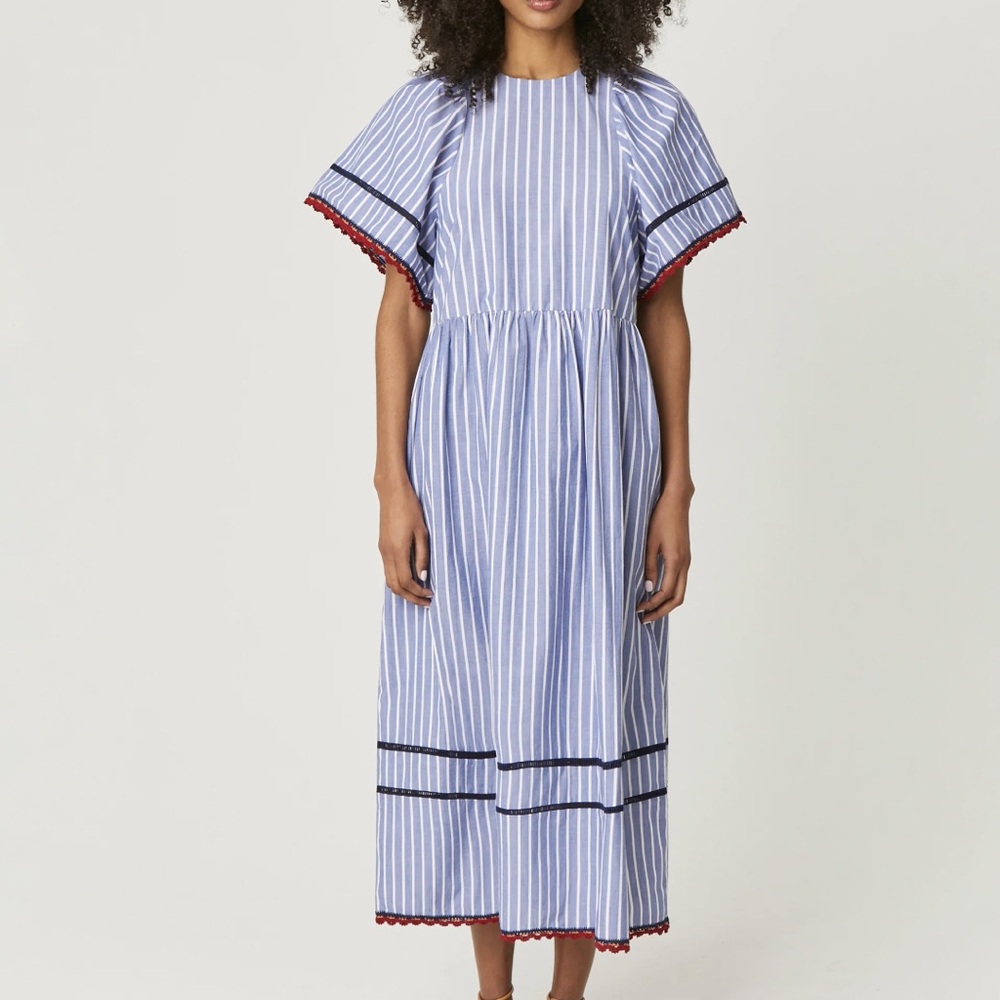 Rhode - The Claude Maxi Dress In Yacht Stripe Pattern NWT, Retail $465